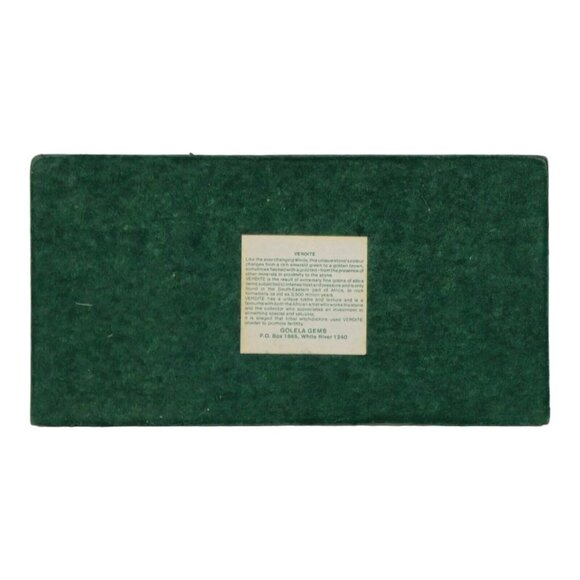 Vtg Signed African Verdite Stone Elephant Hand Crafted Etched Desk Pen Holder - Picture 10 of 11